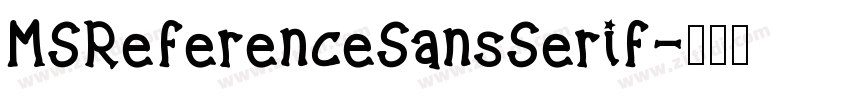MSReferenceSansSerif字体转换 MSReferenceSansSerif字体转换