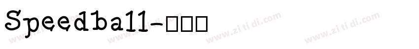 Speedball字体转换