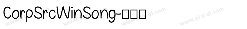 CorpSrcWinSong字体转换