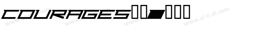 courages字体字体转换