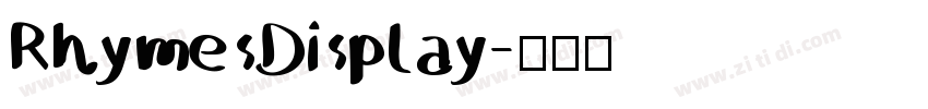 RhymesDisplay字体转换