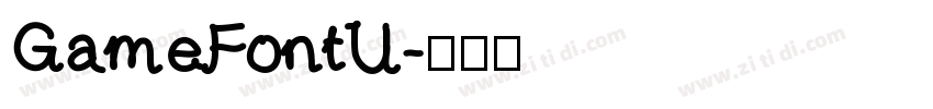 GameFontU字体转换