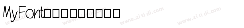 MyFont凌渡猪猪简字体转换