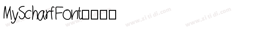 MyScharfFont字体转换