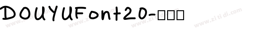 DOUYUFont20字体转换