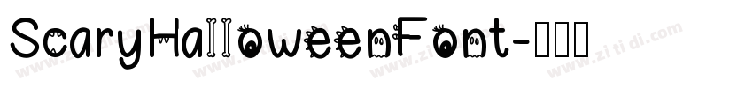 ScaryHalloweenFont字体转换