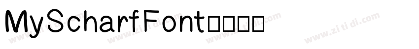MyScharfFont字体转换