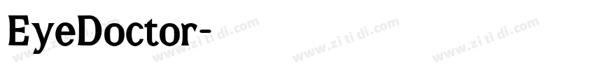 EyeDoctor字体转换