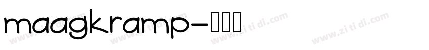 maagkramp字体转换