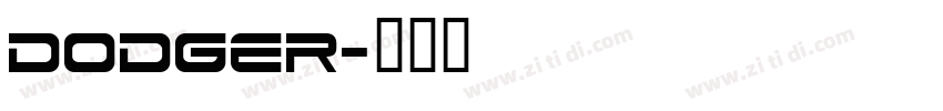 Dodger字体转换