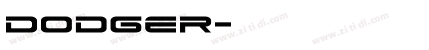 Dodger字体转换