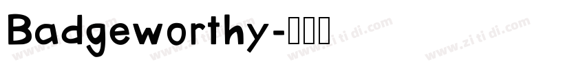 Badgeworthy字体转换