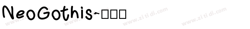 NeoGothis字体转换