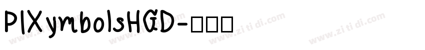 PIXymbolsHGD字体转换