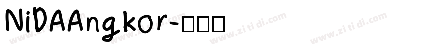 NiDAAngkor字体转换