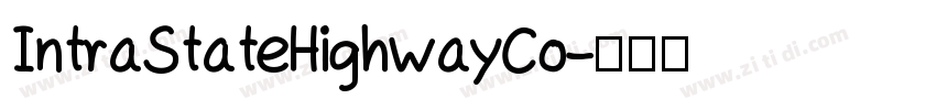 IntraStateHighwayCo字体转换