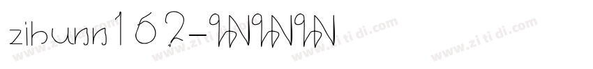 zihunn162字体转换
