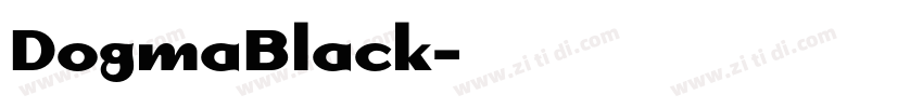 DogmaBlack字体转换