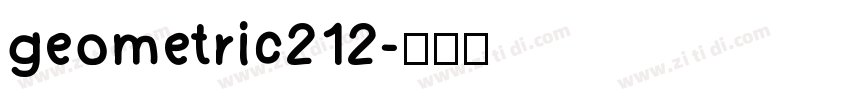 geometric212字体转换