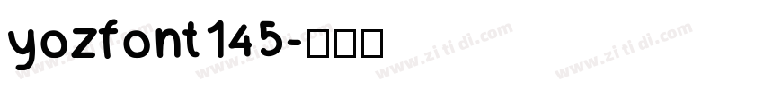 yozfont145字体转换