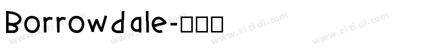 Borrowdale字体转换
