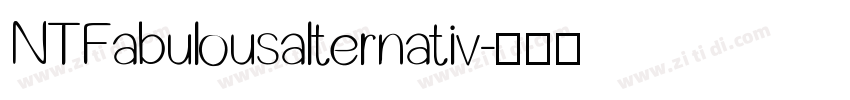 NTFabulousalternativ字体转换