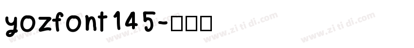 yozfont145字体转换