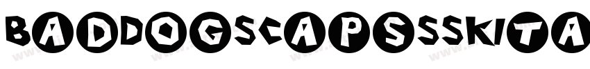 BadDogSCapsSSKItalic字体转换