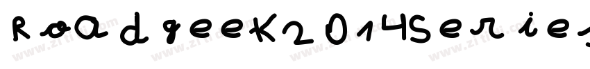 Roadgeek2014SeriesD字体转换