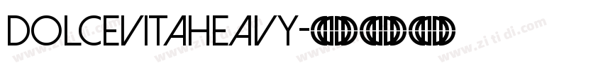 DolceVitaHeavy字体转换