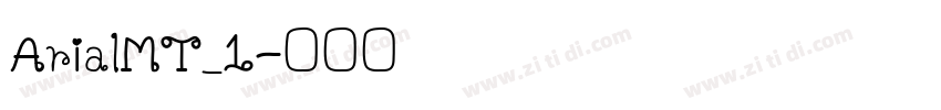ArialMT_1字体转换