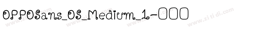 OPPOSans_OS_Medium_1字体转换