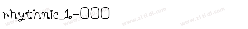 rhythnic_1字体转换