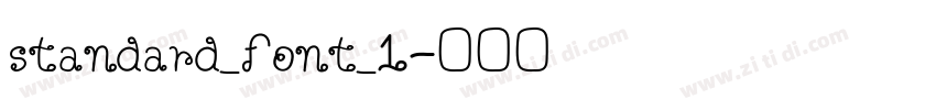 standard_font_1字体转换