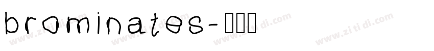 brominates字体转换