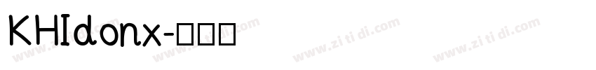 KHIdonx字体转换