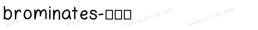 brominates字体转换