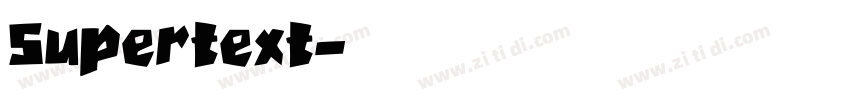 Supertext字体转换