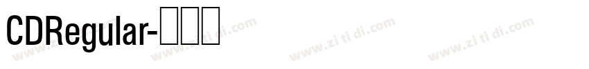 CDRegular字体转换