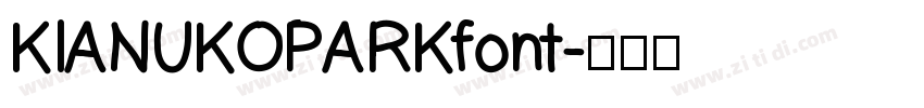 KIANUKOPARKfont字体转换