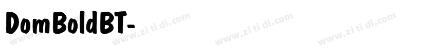 DomBoldBT字体转换