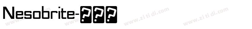Nesobrite字体转换