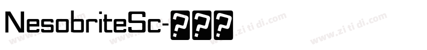 NesobriteSc字体转换