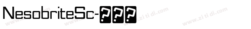 NesobriteSc字体转换