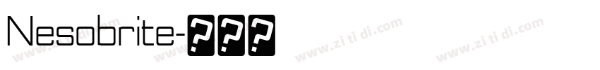 Nesobrite字体转换