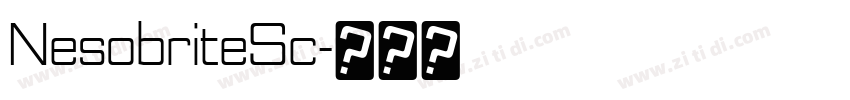 NesobriteSc字体转换