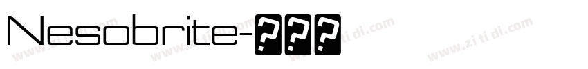 Nesobrite字体转换