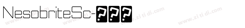 NesobriteSc字体转换