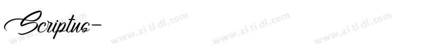 Scriptus字体转换