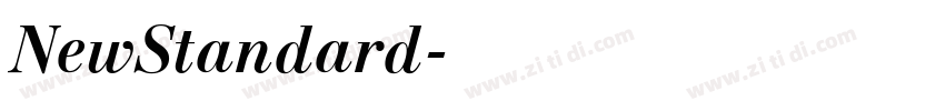 NewStandard字体转换